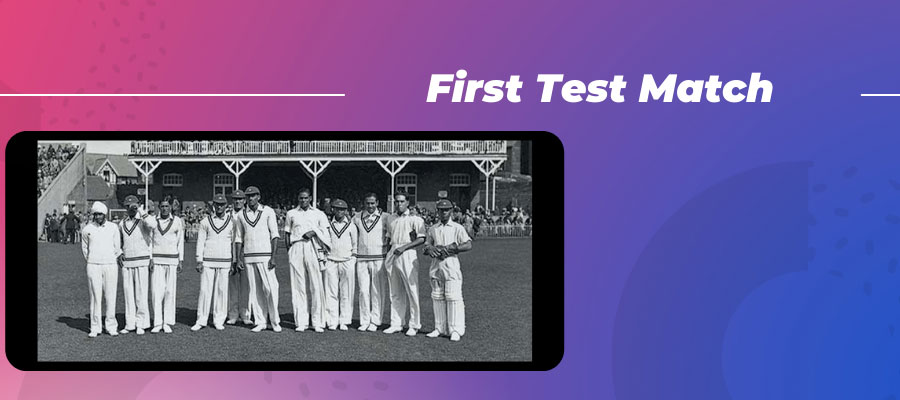 First Test Match in cricket